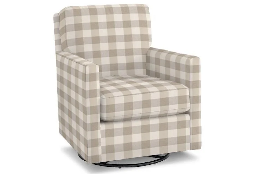 Trent Swivel Glider Chair by Bassett at Esprit Decor Home Furnishings